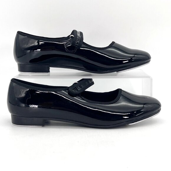 Dance Class Mary Jane Beginner Tap Shoes Childs Size 2.5 Black Patent Size New - Picture 11 of 13